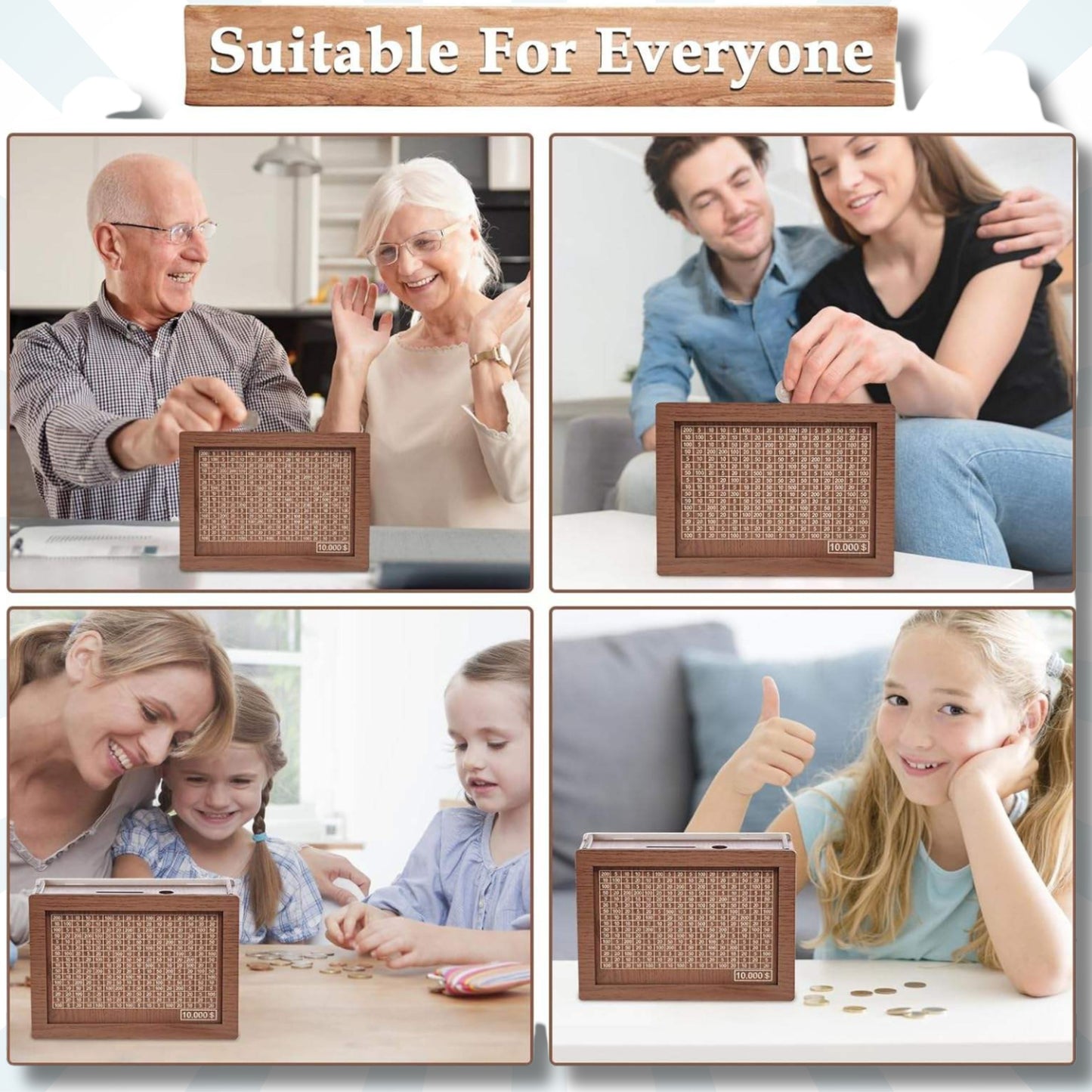 Vaultique™ ₹1 Lakh Saving Goal Money Bank