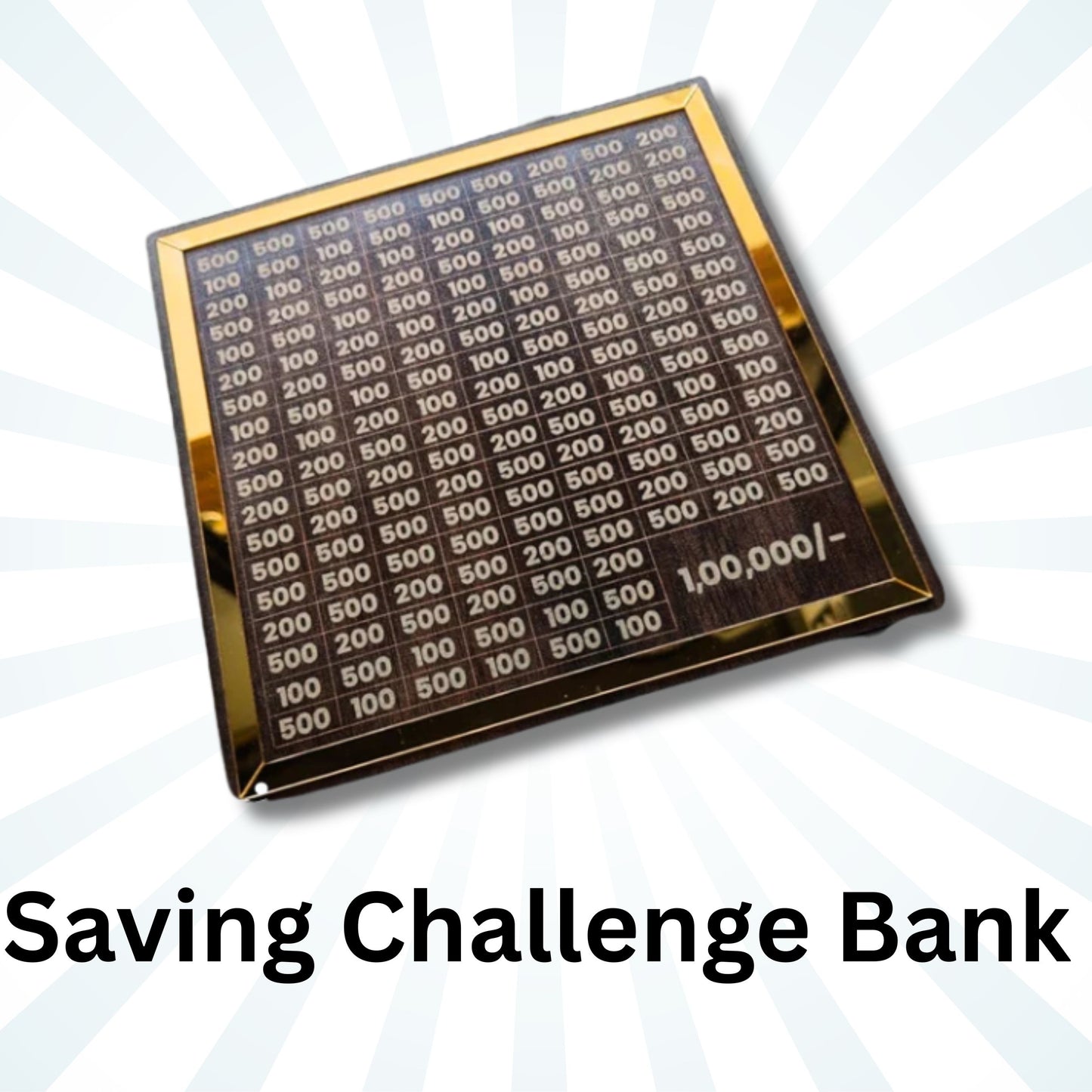 Vaultique™ ₹1 Lakh Saving Goal Money Bank