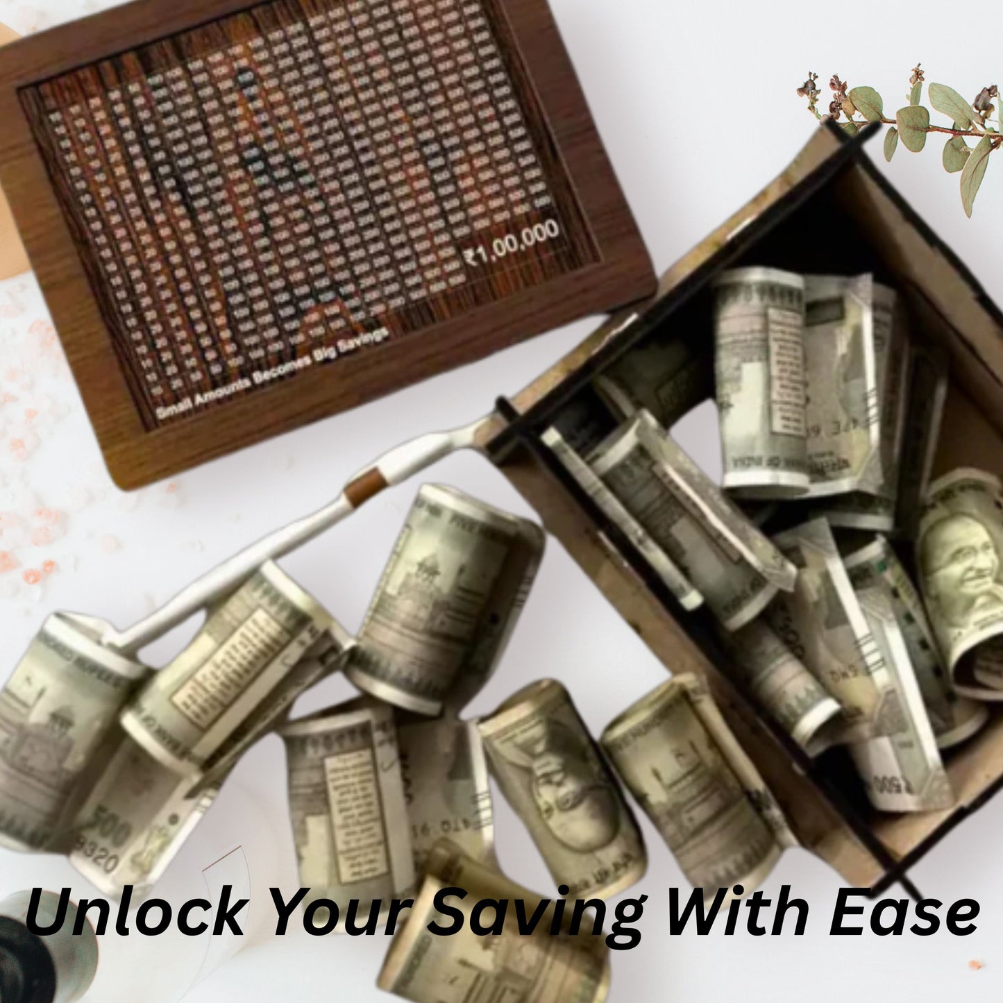 Vaultique™ ₹1 Lakh Saving Goal Money Bank