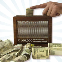 Vaultique™ ₹1 Lakh Saving Goal Money Bank