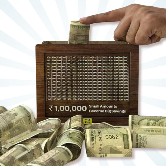 Vaultique™ ₹1 Lakh Saving Goal Money Bank